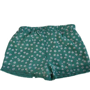 Peoples Project LA Shorts Girls L(14-16) Green Floral Boho Hippie Festive Chic